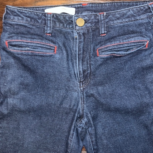 | Anthropologie | Stitched High-Rise Flare Jeans - Picture 4 of 7